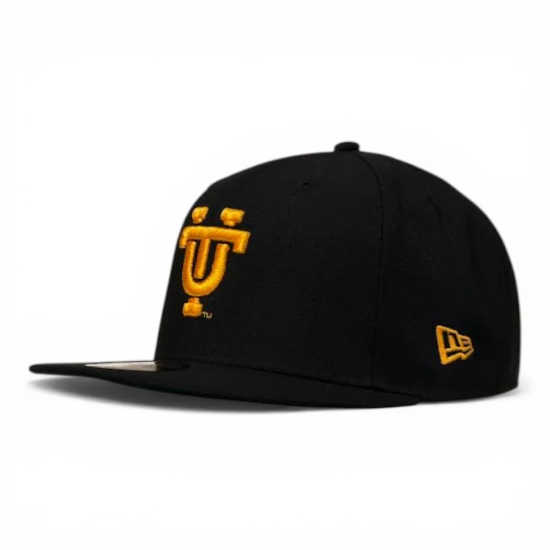 Tennessee Volunteers Black and Orange UT Rifleman Patch NCAA New Era 59FIFTY Fitted Hat