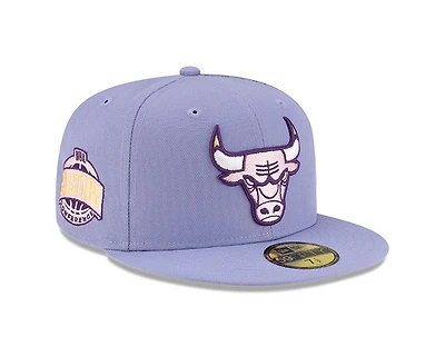 Chicago Bulls Lavender Eastern Conference Patch Gray UV New Era 59FIFTY Fitted Hat