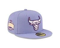 Chicago Bulls Lavender Eastern Conference Patch Gray UV New Era 59FIFTY Fitted Hat