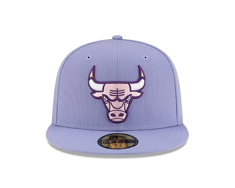 Chicago Bulls Lavender Eastern Conference Patch Gray UV New Era 59FIFTY Fitted Hat