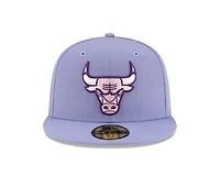 Chicago Bulls Lavender Eastern Conference Patch Gray UV New Era 59FIFTY Fitted Hat