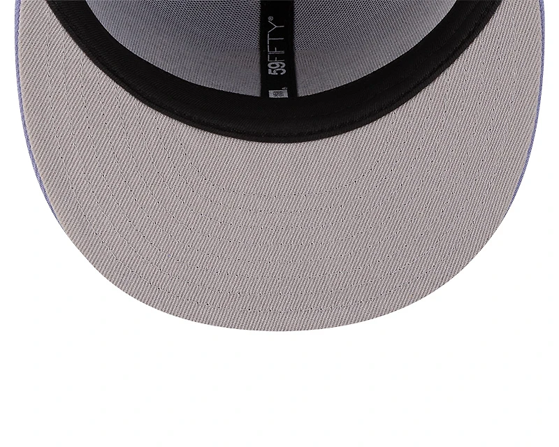 Chicago Bulls Lavender Eastern Conference Patch Gray UV New Era 59FIFTY Fitted Hat