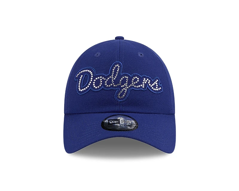 Los Angeles Dodgers Royal Rhinestone Script Casual Classic New Era Adjustable Hat