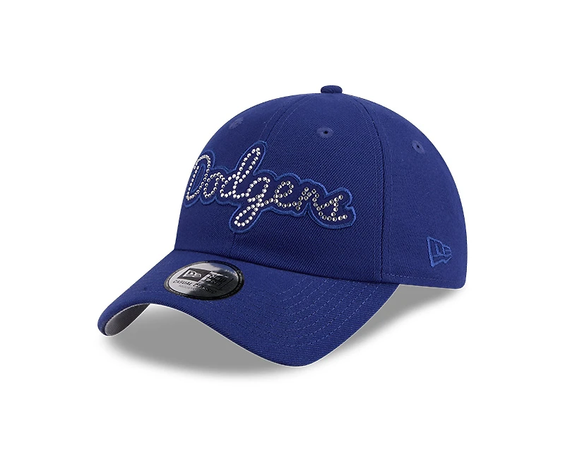 Los Angeles Dodgers Royal Rhinestone Script Casual Classic New Era Adjustable Hat