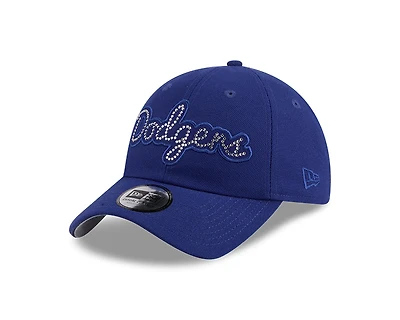 Los Angeles Dodgers Royal Rhinestone Script Casual Classic New Era Adjustable Hat