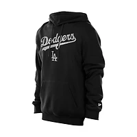 Los Angeles Dodgers Black Script and LA Logo New Era Hoodie