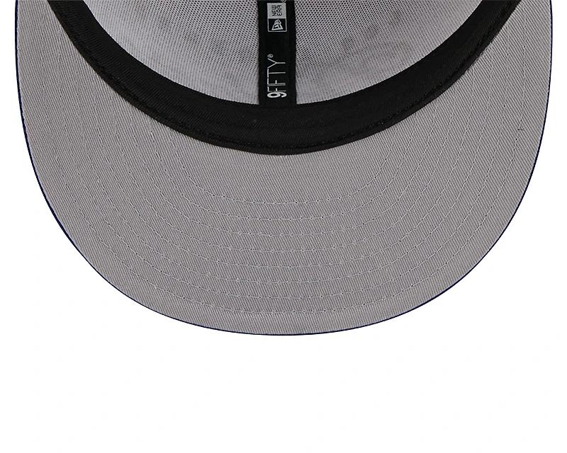 Los Angeles Dodgers White and Royal Blue Scripted 9FIFTY Snapback