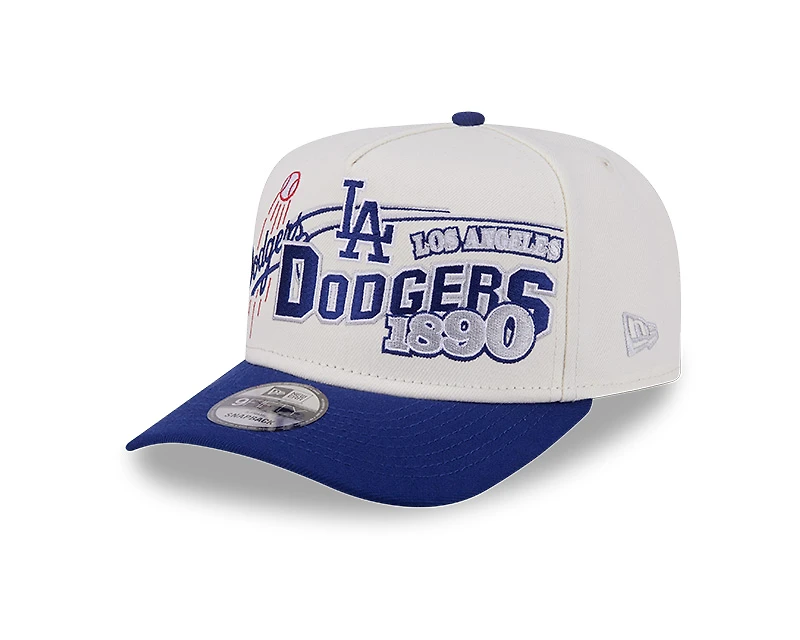 Los Angeles Dodgers Chrome and Royal MLB Classic 9FIFTY A-Frame Snapback Hat