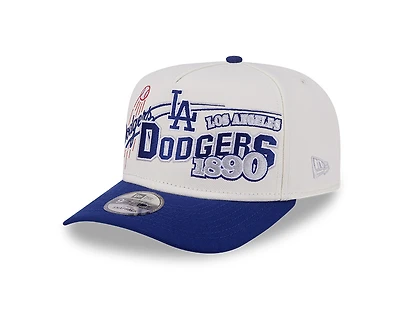 Los Angeles Dodgers Chrome and Royal MLB Classic 9FIFTY A-Frame Snapback Hat