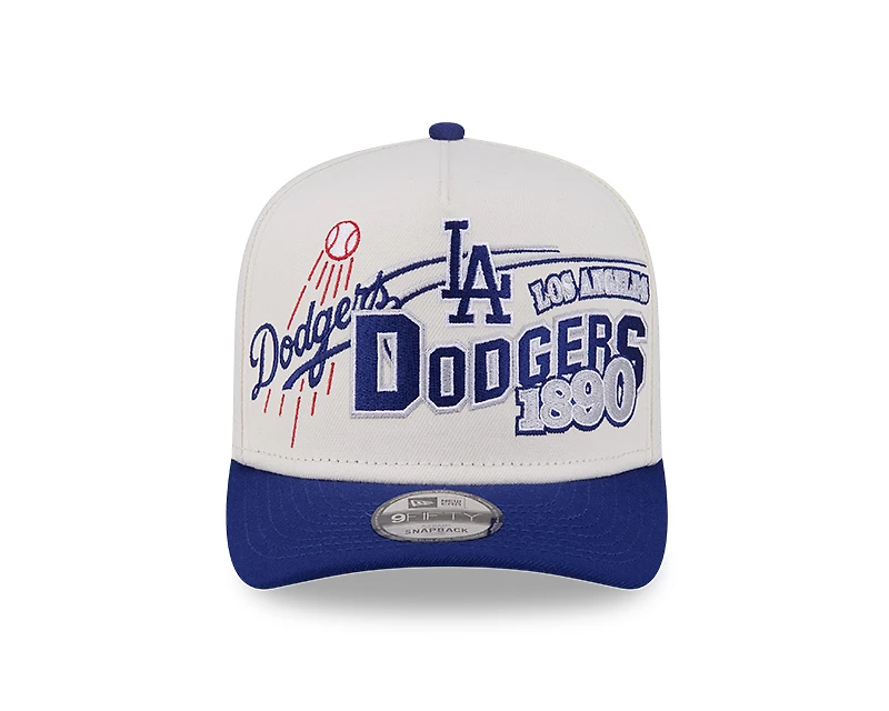 Los Angeles Dodgers Chrome and Royal MLB Classic 9FIFTY A-Frame Snapback Hat