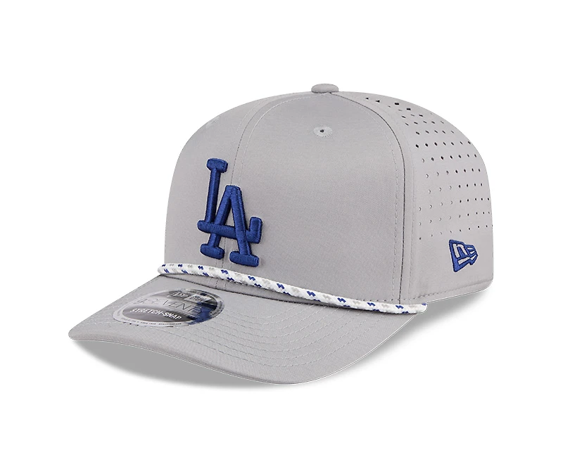 Los Angeles Dodgers Gray Performance Rope New Era 9SEVENTY Stretch Snapback Hat