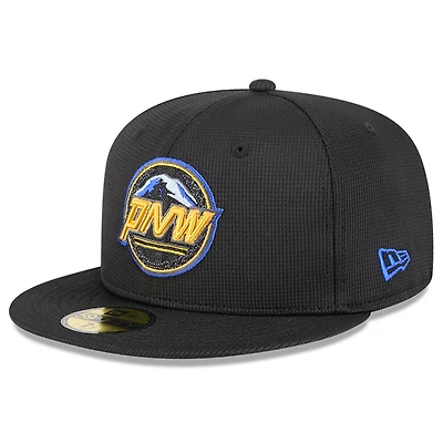 Seattle Mariners Black City Connect PNW Batting Practice New Era 59FIFTY Fitted Hat