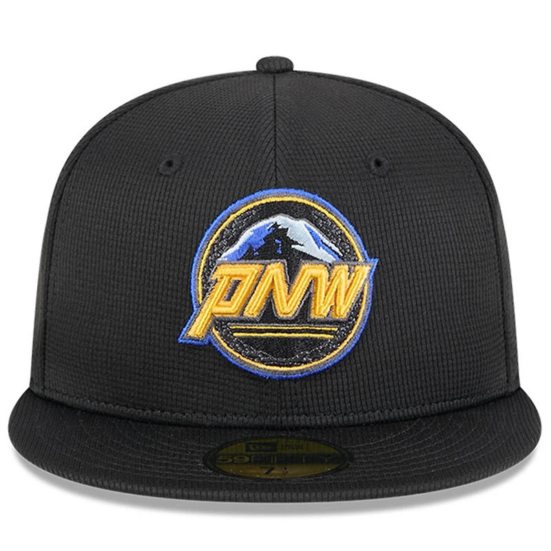 Seattle Mariners Black City Connect PNW Batting Practice New Era 59FIFTY Fitted Hat