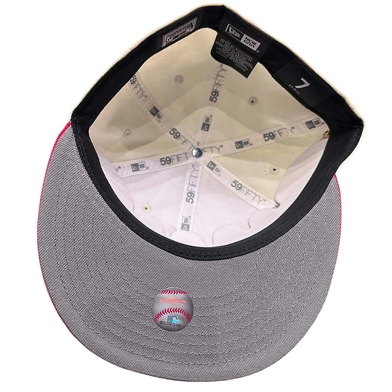 San Francisco Giants Chrome and Red Battle of the Bay Patch Gray UV New Era 59FIFTY Fitted Hat