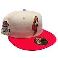 San Francisco Giants Chrome and Red Battle of the Bay Patch Gray UV New Era 59FIFTY Fitted Hat