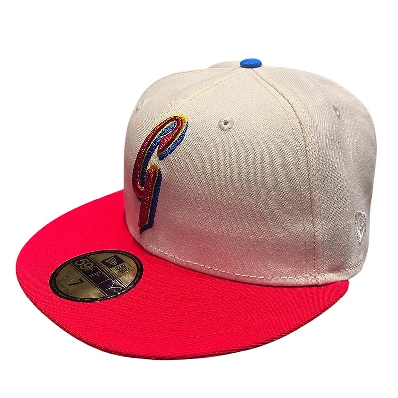 San Francisco Giants Chrome and Red Battle of the Bay Patch Gray UV New Era 59FIFTY Fitted Hat