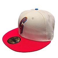 San Francisco Giants Chrome and Red Battle of the Bay Patch Gray UV New Era 59FIFTY Fitted Hat