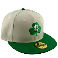 St. Louis Cardinals Chrome and Green 3 Leaf Clover UV New Era 59FIFTY Fitted Hat