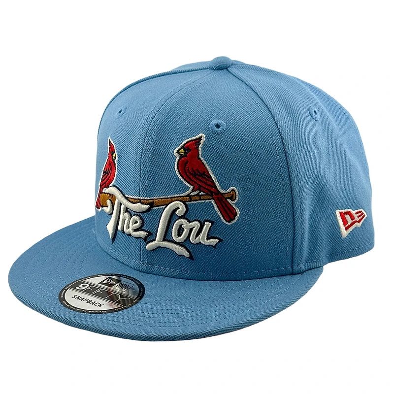 St. Louis Cardinals Powder Blue "The Lou" City Connect Patch Red UV New Era 9FIFTY Snapback Hat
