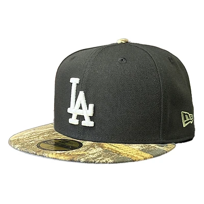 Los Angeles Dodgers Black and Realtree Camo Gray UV New Era 59FIFTY Fitted Hat