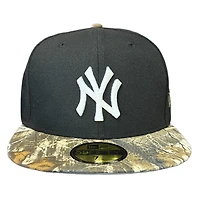 New York Yankees Black and Realtree Camo Gray UV Era 59FIFTY Fitted Hat