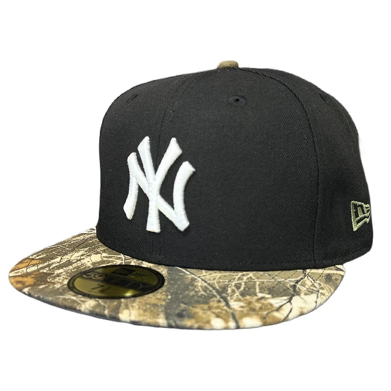 New York Yankees Black and Realtree Camo Gray UV Era 59FIFTY Fitted Hat