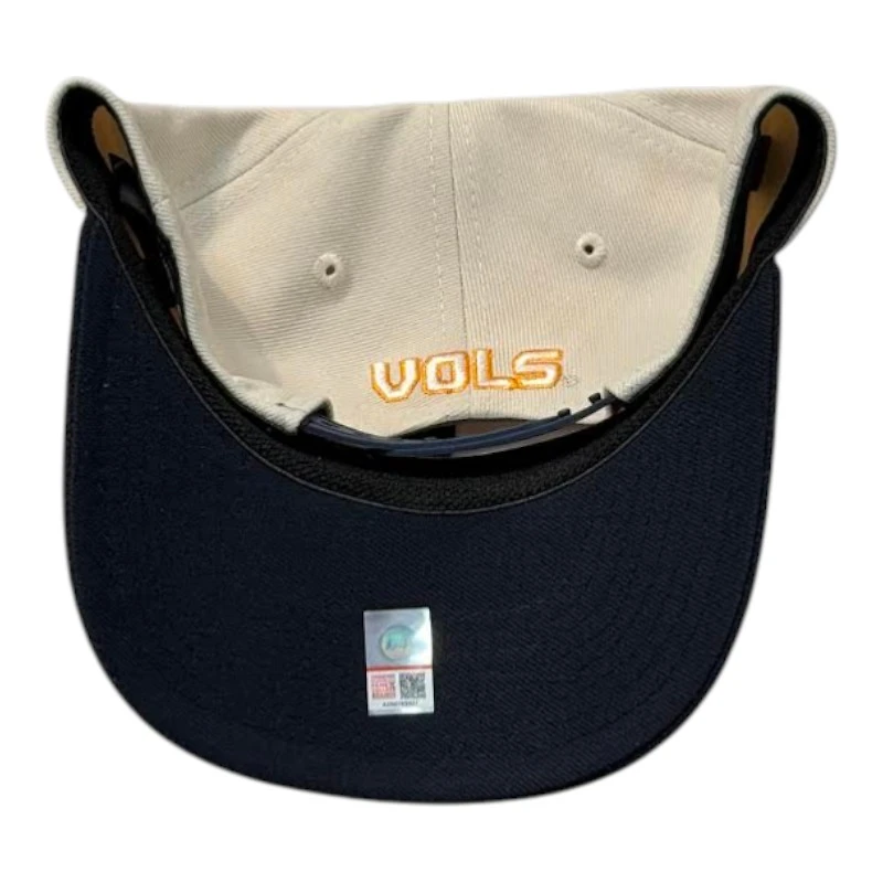 Tennessee Volunteers Stone and Navy Power T NCAA New Era 9SEVENTY Stretch Snapback Hat