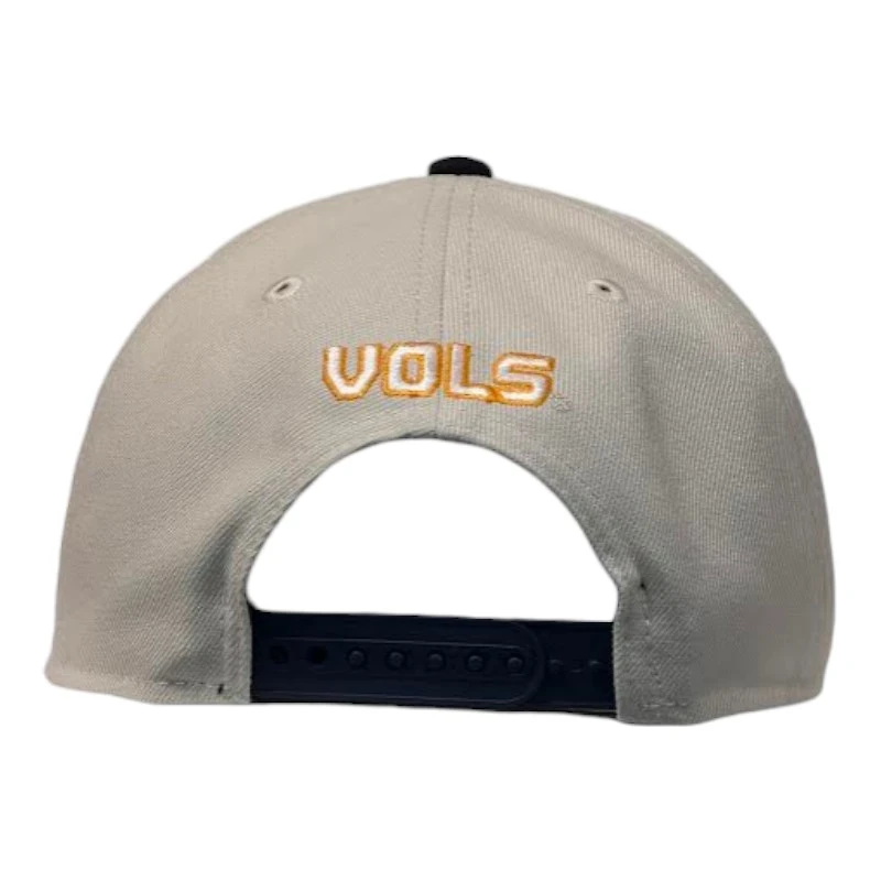 Tennessee Volunteers Stone and Navy Power T NCAA New Era 9SEVENTY Stretch Snapback Hat
