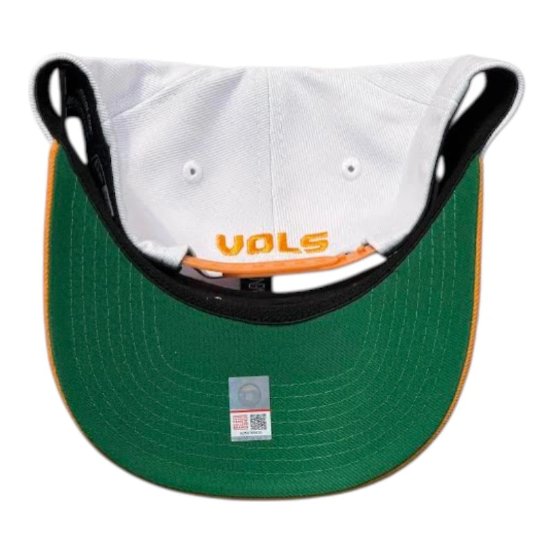 Tennessee Volunteers White and Orange Power T NCAA New Era 9SEVENTY Stretch Snapback Hat