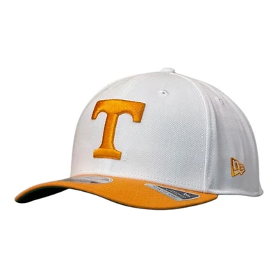 Tennessee Volunteers White and Orange Power T NCAA New Era 9SEVENTY Stretch Snapback Hat