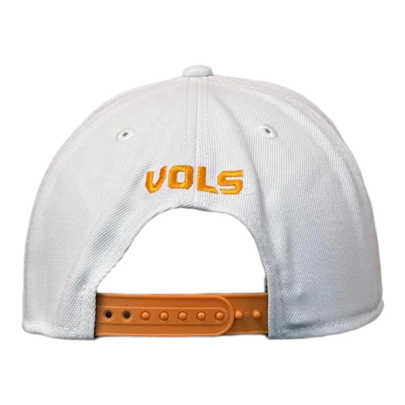 Tennessee Volunteers White and Orange Power T NCAA New Era 9SEVENTY Stretch Snapback Hat