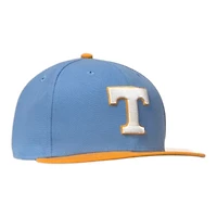 Tennessee Volunteers Sky Blue and Orange Power T NCAA New Era 59FIFTY Fitted Hat