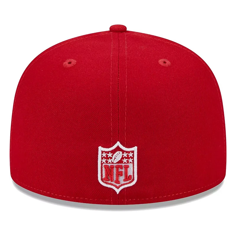 Dallas Cowboys Scarlet Red Super Bowl XXVII Patch Grey UV New Era 59FIFTY Fitted Hat