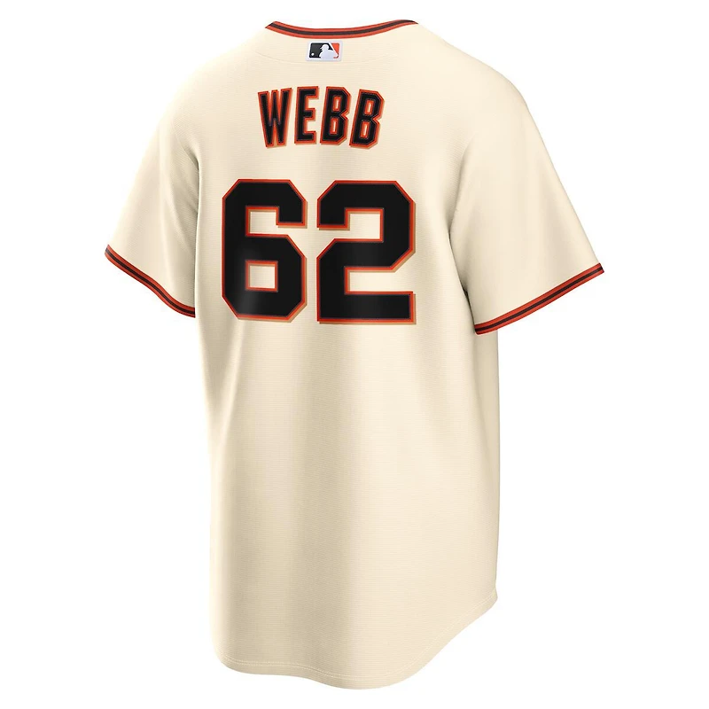 San Francisco Giants Logan Webb Cream White Home Nike Replica Jersey