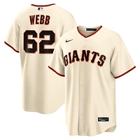 San Francisco Giants Logan Webb Cream White Home Nike Replica Jersey