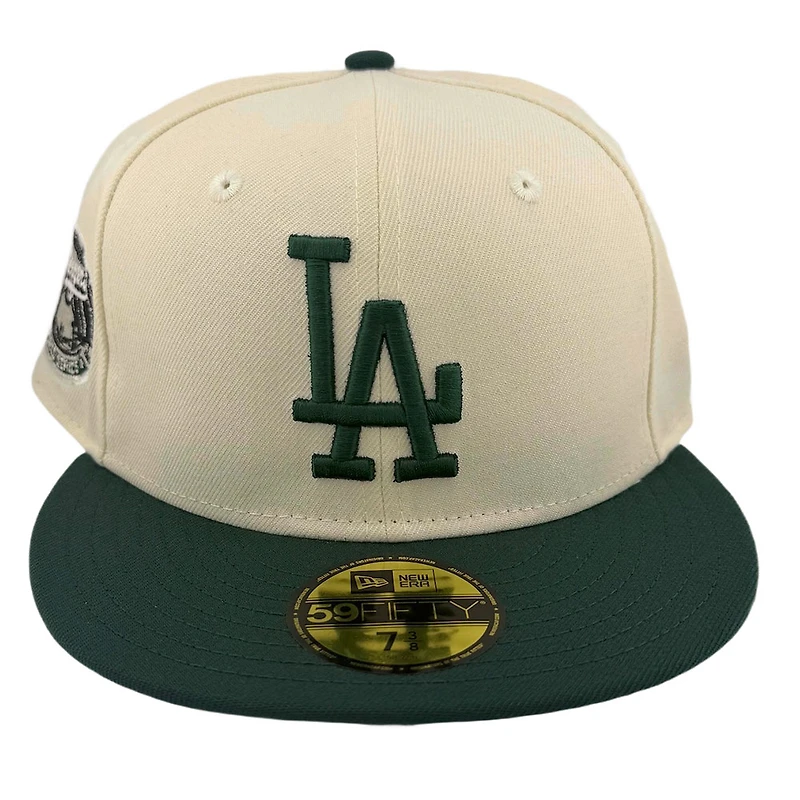 Los Angeles Dodgers Chrome and Green 1963 World Series Patch Grey UV New Era 59FIFTY Fitted Hat