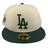 Los Angeles Dodgers Chrome and Green 1963 World Series Patch Grey UV New Era 59FIFTY Fitted Hat