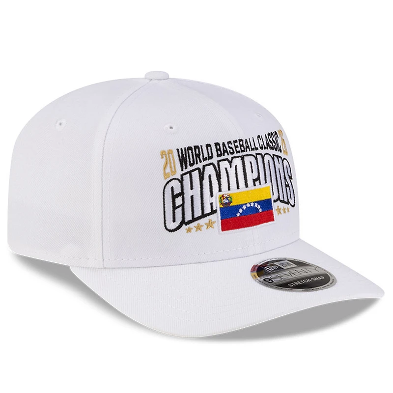 Venezuela Baseball White 2026 World Baseball Classic Champions Locker Room New Era 9SEVENTY Adjustable Hat