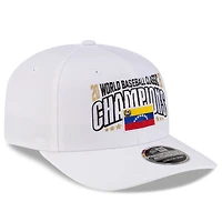 Venezuela Baseball White 2026 World Baseball Classic Champions Locker Room New Era 9SEVENTY Adjustable Hat