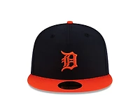Detroit Tigers Navy and Orange Alternate Authentic Collection New Era 59FIFTY Fitted Hat
