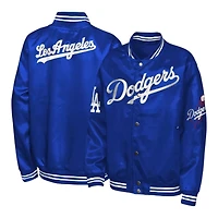 Youth Los Angeles Dodgers Royal TailSweep Satin MLB Team Apparel Jacket