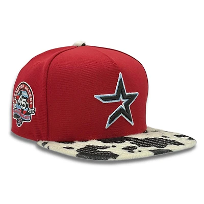 Houston Astros "Cow Pack" 45th Anniversary Patch New Era 9FIFTY A-Frame Snapback Hat