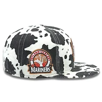 Seattle Mariners "Cow Pack" 30th Anniversary Patch Gray UV New Era 59FIFTY Fitted Hat
