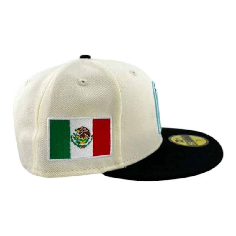 Mexico Chrome and Black "World Baseball Classic" Doscientos Blue UV New Era 59FIFTY Fitted Hat