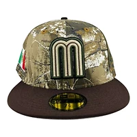 Mexico Realtree and Brown "World Baseball Classic" Gray UV New Era 59FIFTY Fitted Hat