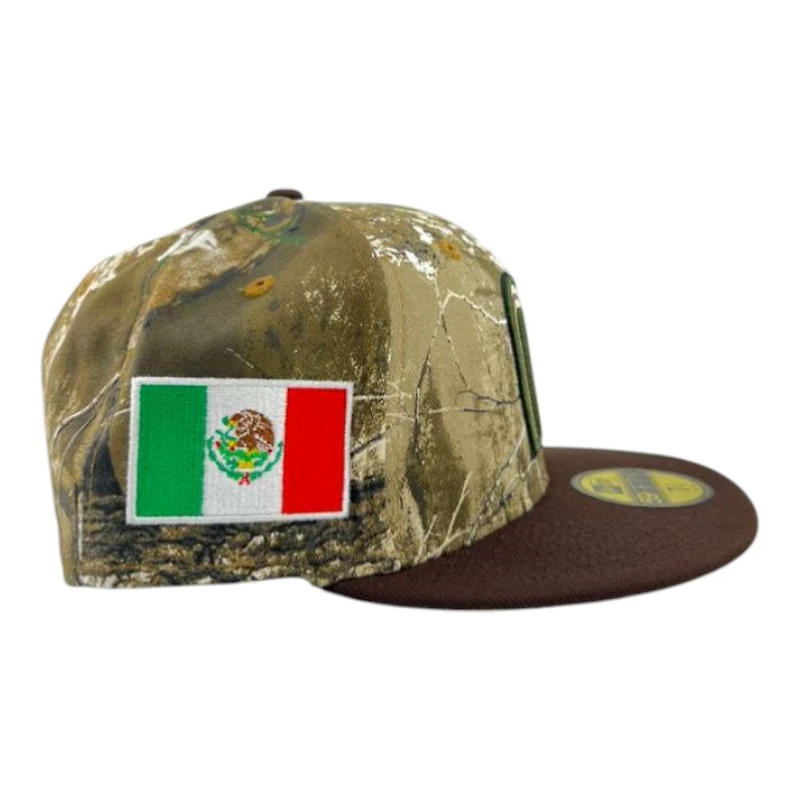 Mexico Realtree and Brown "World Baseball Classic" Gray UV New Era 59FIFTY Fitted Hat