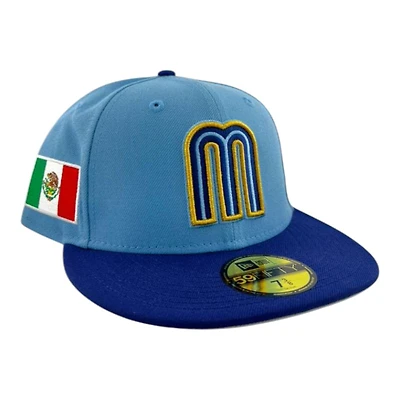 Mexico Sky Blue and Royal "World Baseball Classic" Gray UV New Era 59FIFTY Fitted Hat