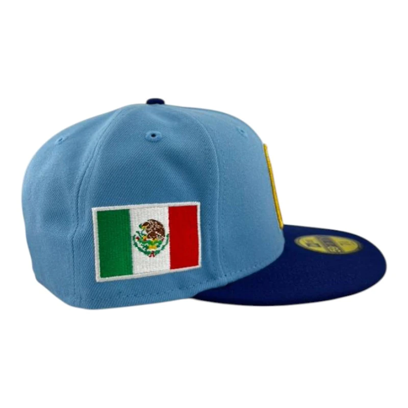 Mexico Sky Blue and Royal "World Baseball Classic" Gray UV New Era 59FIFTY Fitted Hat