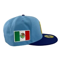 Mexico Sky Blue and Royal "World Baseball Classic" Gray UV New Era 59FIFTY Fitted Hat