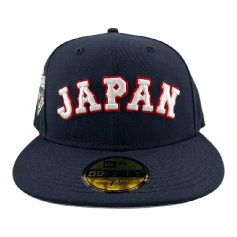 Japan Navy "World Baseball Classic" 2023 Champions Patch Gray UV New Era 59FIFTY Fitted Hat